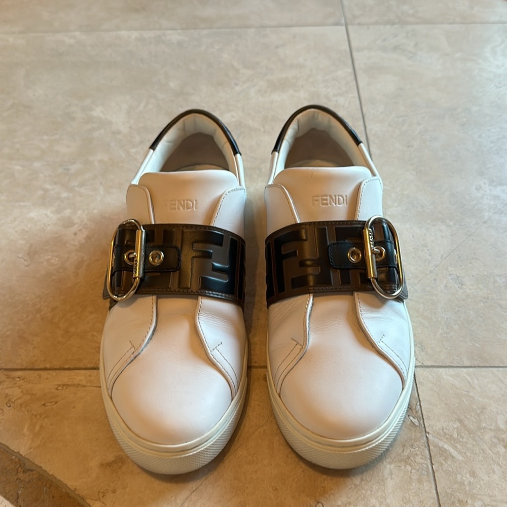 Fendi women’s Vitello Slip On Sneaker
